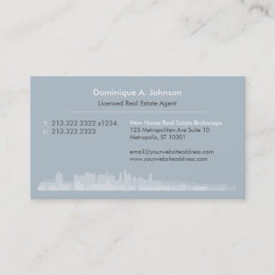 Urban Real Estate Agent Custom Business Card