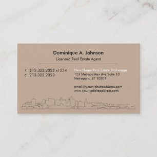 Urban Real Estate Agent Custom Business Card
