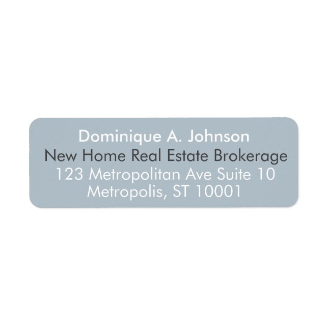 Urban Real Estate Custom Return Address Labels (Front)