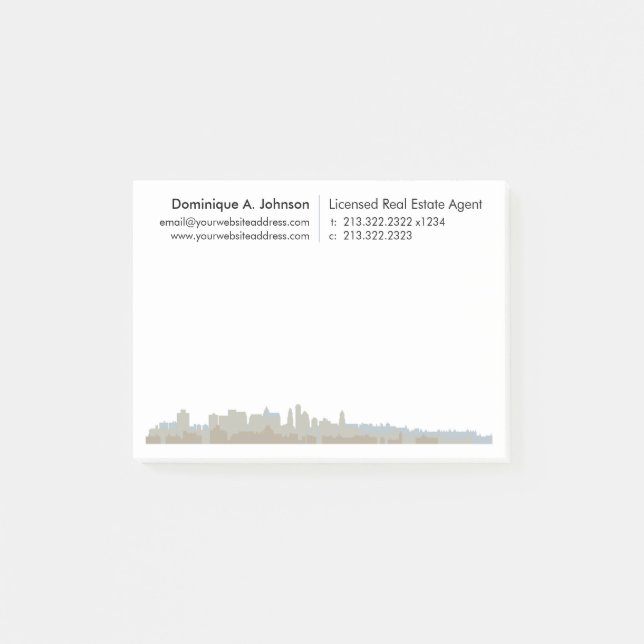 Urban Real Estate Personalised Post-It® Notes (Front)