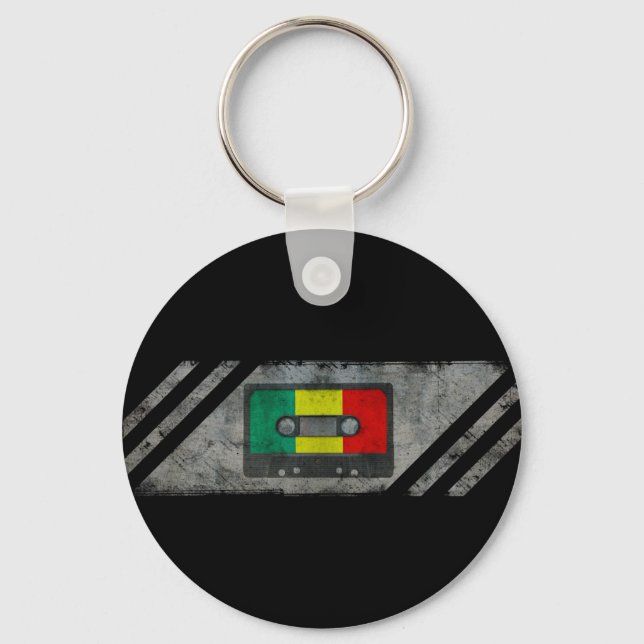 Urban reggae cassette key ring (Front)