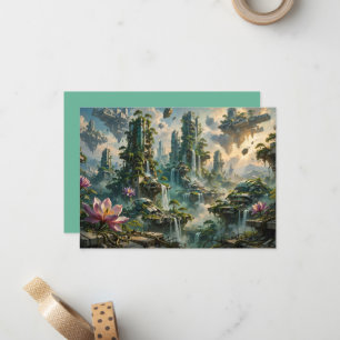Urban Renewal Futuristic Post Apocalyptic City Card