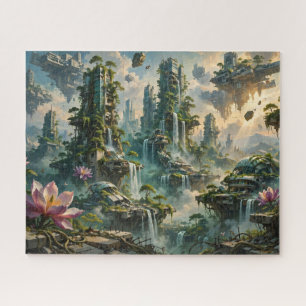 Urban Renewal Futuristic Post Apocalyptic City Jigsaw Puzzle