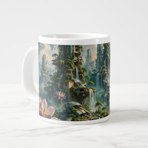 Urban Renewal Futuristic Post Apocalyptic City Large Coffee Mug