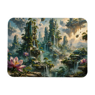 Urban Renewal Futuristic Post Apocalyptic City Magnet