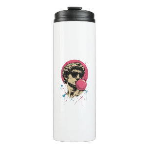 Urban Retro David — Bubblegum Pop Statue Thermal Tumbler