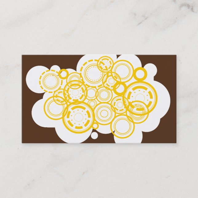 Urban Retro Design business card (Front)