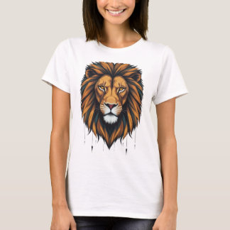 Urban Roar: Geometric Lion Graffiti Tees