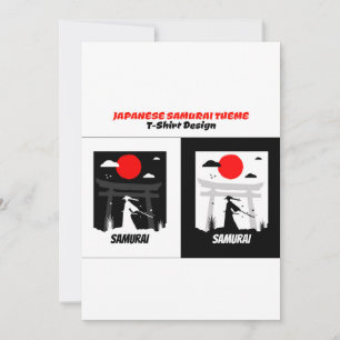 Urban samurai invitation