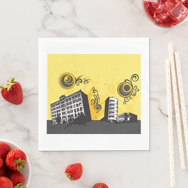 Urban Scene Paper Napkins (Creator Uploaded)
