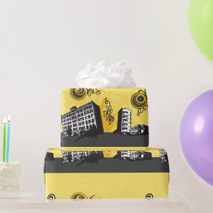 Urban Scene Wrapping Paper