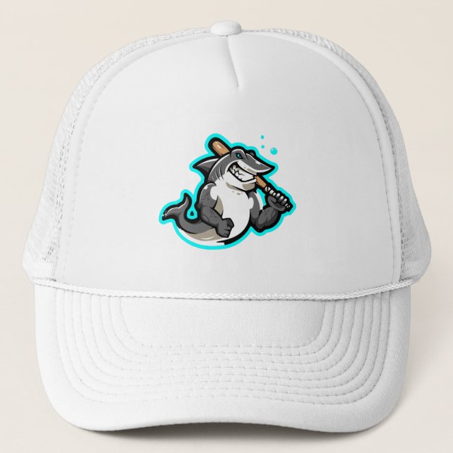 Urban Shark Slugger Trucker Hat (Front)
