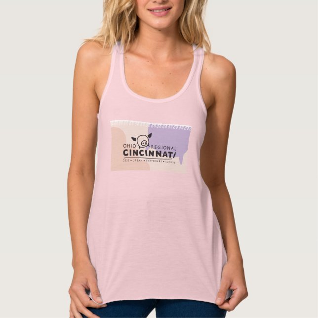 Urban Sketchers 2025 Cincy Womens Tank Top (Front)