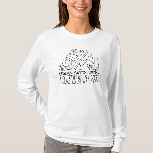 Urban Sketchers Cleveland T-Shirt - Unisex sizing (Front)