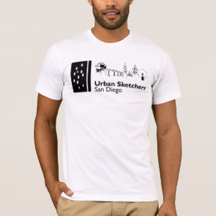 Urban Sketchers San Diego logo t-shirt