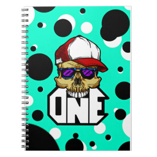 Urban Skull Pop Art Illustration Notebook
