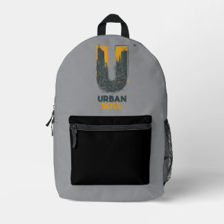 Urban Soul City Health and Wellness Printed Backpack