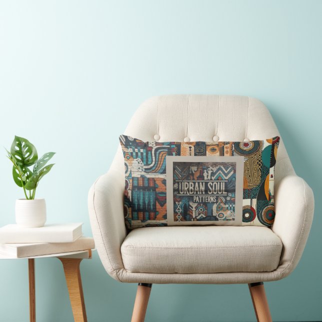 Urban Soul Patterns  Lumbar Cushion (Chair)