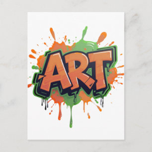 Urban Splash Art Graffiti Pulse Bold Street Expres Postcard