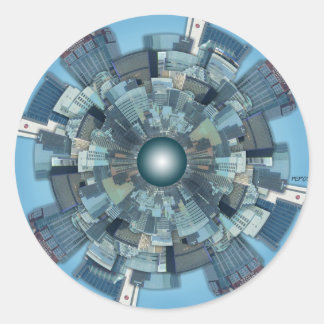 Urban Sprawl Classic Round Sticker