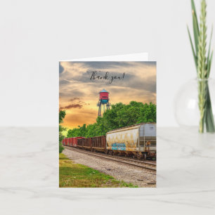 Urban Steam Punk Sunset Thank You Card