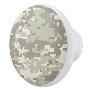 Urban Storm Digital Camo Camouflage Customisable Ceramic Knob