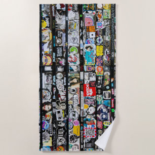 Urban Street Art Beach Towel