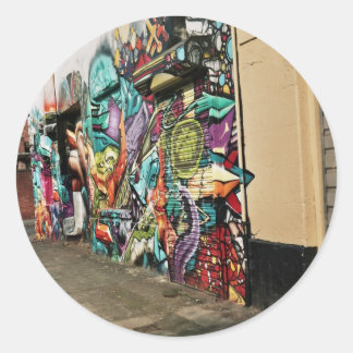 Urban Street Art Classic Round Sticker