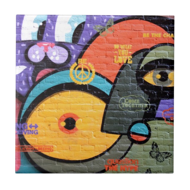 Urban Street Art-Graffiti Tile (Front)