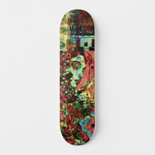 Urban Street Art Inspired Abstract Grunge Skateboard