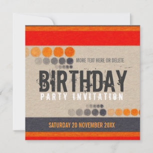 Urban Street Birthday Party Invitation