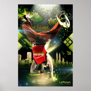 Urban Street Dancing Poster