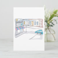 Urban Street Scene Invitations