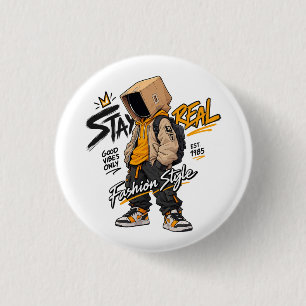 Urban Streetwear Fashion Character – Cool Graffiti 3 Cm Round Badge