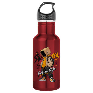 Urban Streetwear Fashion Character – Cool Graffiti 532 Ml Water Bottle