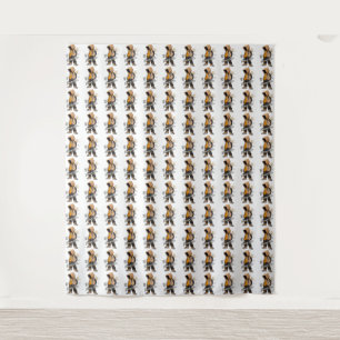 Urban Streetwear Fashion Character – Cool Graffiti Tapestry