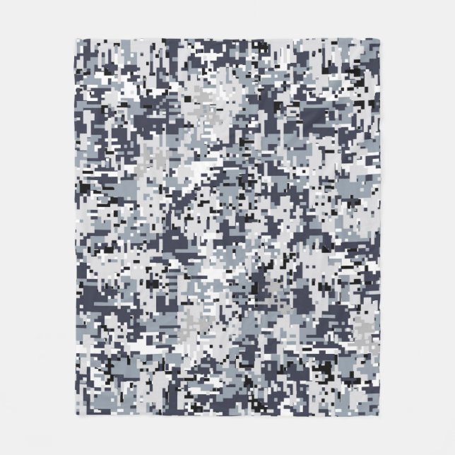 Urban Style Digital Camouflage Decor Fleece Blanket (Front)