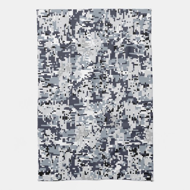 Urban Style Digital Camouflage Tea Towel (Vertical)