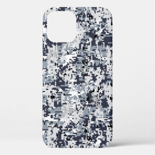 Urban Style Silver Digital Camouflage Decor iPhone 12 Case