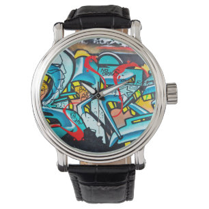 Urban subway graffiti art watch
