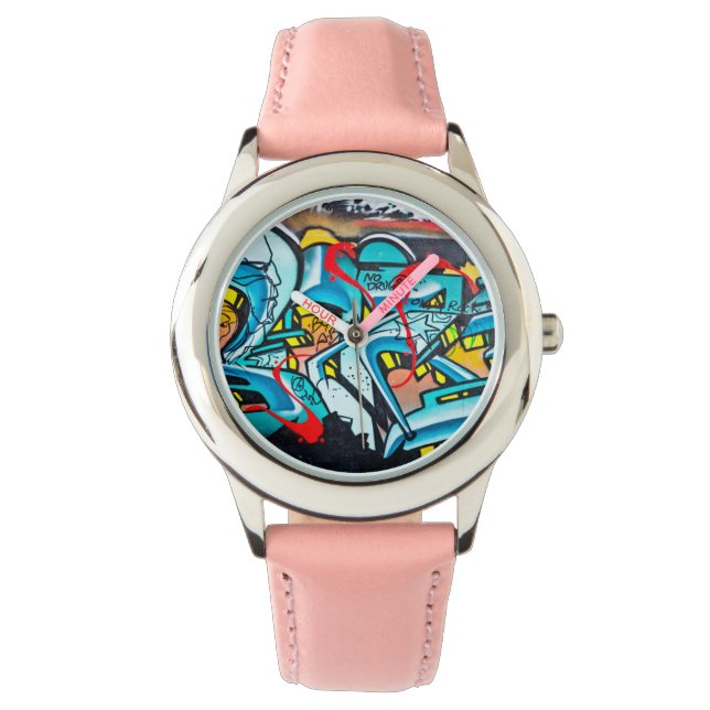 Urban subway graffiti art watch (Front)