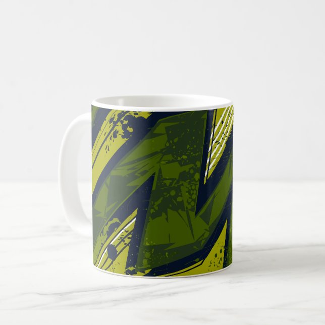 Urban Surge – A Bold Collision of Motion & Contras Coffee Mug (Front Left)