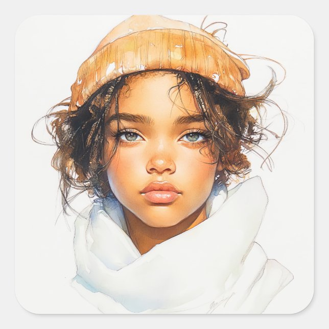 Urban Teen Square Sticker (Front)