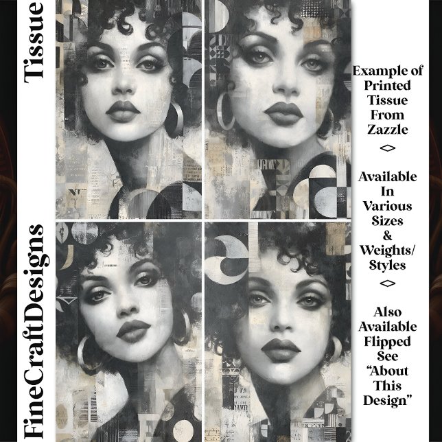 Urban Texture Modern Portraits DM4R Decoupage Tissue Paper (Creator Uploaded)
