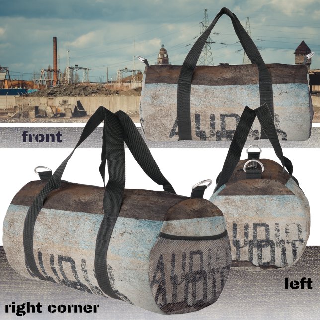 Urban-themed loft style audiophile music lover   duffle bag (Creator Uploaded)