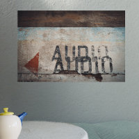 Urban-themed loft style audiophile music lover