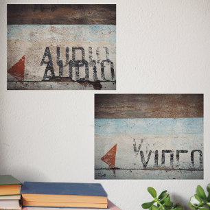 Urban-themed loft style cinemaphile audiophile 