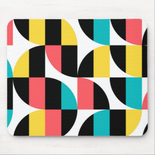 Urban, trendy, colorful, modern graphic pattern mouse pad