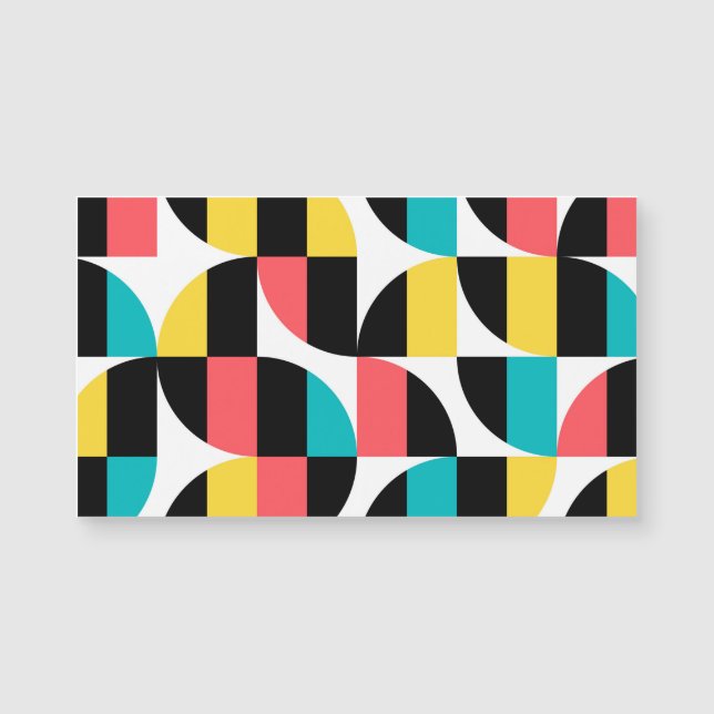 Urban, trendy, colourful, modern graphic pattern (Front)