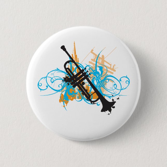Urban Trumpet 6 Cm Round Badge (Front)